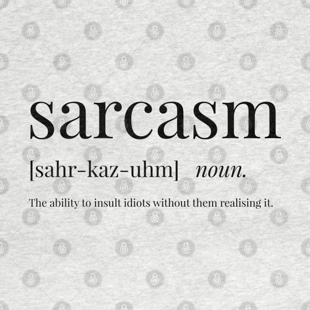 Sarcasm Definition by definingprints